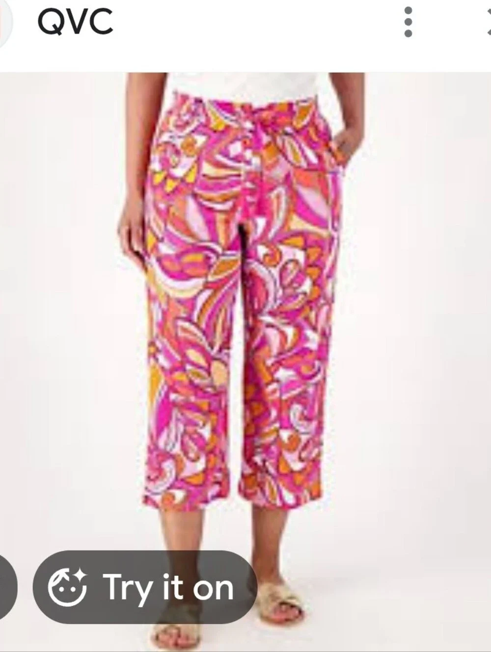 Belle Beach Cabana Knit Crop Pant